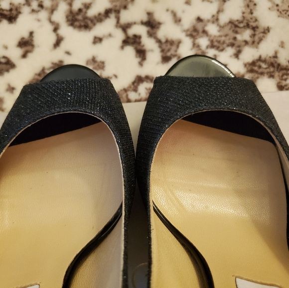 Jimmy Choo Peep Toe Platform Heels - Picture 5 of 12